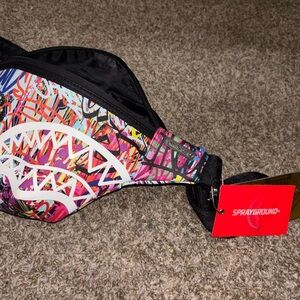 Sprayground Colorful Graphic Waist Bag